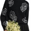 Sweaters | GOELIA Black Flower Sweaters For Women Soft Long Sleeve Crew Neck Casual Women Pullover Spring Sweaters For 2024 Trendy