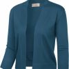 Sweaters | GRACE KARIN Grace Karin Women'S 3/4 Sleeve Cardigan Knit Sweaters Cropped Open Front Shrug Bolero…