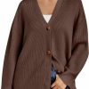 Sweaters | LILLUSORY Lillusory Women'S Cardigan 2023 Open Front Oversized Button Lightweight Sweaters V Neck Loose Cardigans Knit Outwear