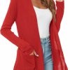 Sweaters | Urban CoCo Urban Coco Women'S Long Sleeve Open Front Lightweight Cardigan Sweaters With Pockets