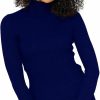 Sweaters | State Cashmere State Cashmere Women'S Ribbed Turtleneck Sweater 100% Pure Cashmere Classic Long Sleeve Pullover