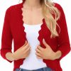 Sweaters | KANCY KOLE Kancy Kole Women'S 3/4 Sleeve Shrug Sweater Open Front Knit Cropped Bolero Cardigan For Dresses S-Xxl