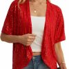 Sweaters | QIXING Women'S Sequin Sparkle Lightweight Cardigan Casual Party Clubwear Cover Up Glitter Sequin Cardigan