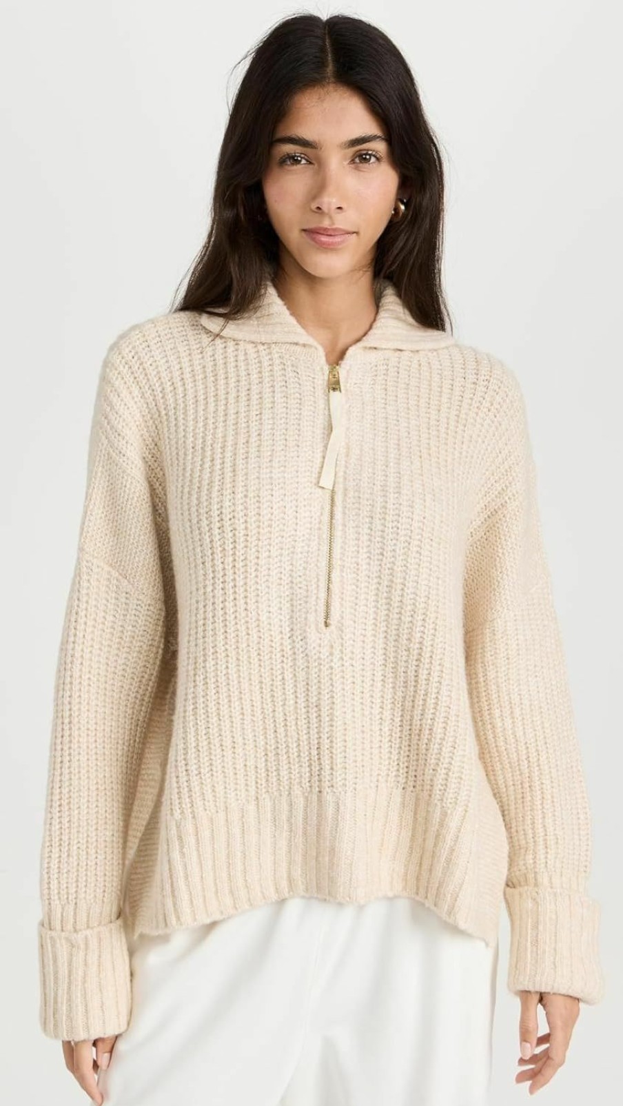 Sweaters | Varley Women'S Amelia Half Zip Knit Sweater