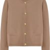 Sweaters | LILLUSORY Lillusory Women'S Crew Neck Gold Buttons Cardigan Sweaters Lady Jacket With Patch Pockets