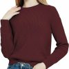 Sweaters | Urban CoCo Urban Coco Women'S Solid Long Sleeve Crew Neck Knitted Pullover Sweater Tops