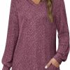 Sweaters | BZB Bzb Sweaters For Women V Neck Hoodies Basic Sweatshirt Long Sleeve Tunics Tops Fall Clothes With Pockets 2023 S-2Xl