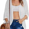 Sweaters | HOTOUCH Hotouch Womens Lightweight Cardigan Open Front 3/4 Sleeve Casual Loose Fit Beach Cover Up