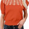 Sweaters | MACNOORA Womens Puff Short Sleeve Sweater Tops Crewneck Basic Knit Pullover Lightweight Solid Casual Sweaters Blouse