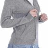 Sweaters | Cashmeren Women'S Full Zip Drawstring Hoodie With Pockets 100% Pure Cashmere Long Sleeve Zipped Down Sweater