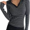 Sweaters | SHENHE Shenhe Women'S Casual V Neck Long Sleeve Knitted Pullover Polo Sweater Jumper Tops