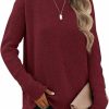 Sweaters | MEROKEETY Merokeety Women'S Long Sleeve Turtleneck Cozy Knit Sweater Casual Loose Pullover Jumper Tops