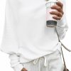 Sweaters | Zenlonr Zenlonr Women'S Fall Sweaters 2023 Casual Long Batwing Sleeve Loose Off Shoulder Knit Pullovers Jumper Tops