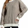 Sweaters | MISSFASHION Beyond Chenille Sweater For Women Fall Casual Long Sleeve Crew Neck Pullover Rib Knit Blouse Tops