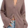 Sweaters | LILLUSORY Lillusory Women'S Cardigan 2023 Long Sleeve Button Down Sweater Shirts Lightweight Collared Loose Cozy Knit Tops