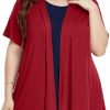 Sweaters | LARACE Larace Short Sleeve Cardigans For Womens Summer Tops Casual Plus Size Open Front Lightweight Cover Up