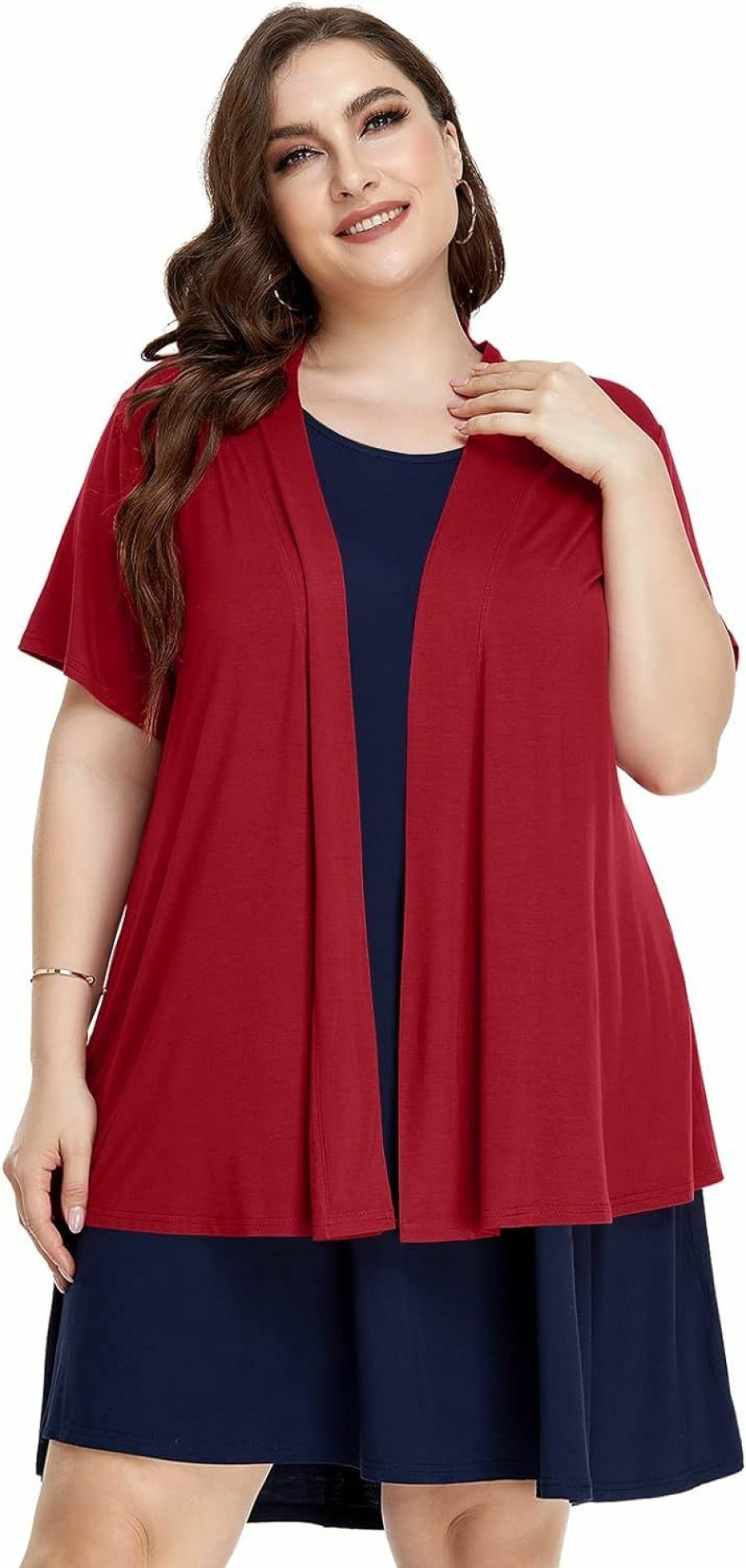 Sweaters | LARACE Larace Short Sleeve Cardigans For Womens Summer Tops Casual Plus Size Open Front Lightweight Cover Up