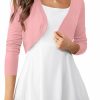 Sweaters | U.Vomade U.Vomade Women'S Cropped Cardigan Bolero Shrug Open Front Sweater Long Sleeve S-1X