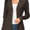 Sweaters | Urban CoCo Urban Coco Women'S Long Sleeve Open Front Knit Cardigan Sweater