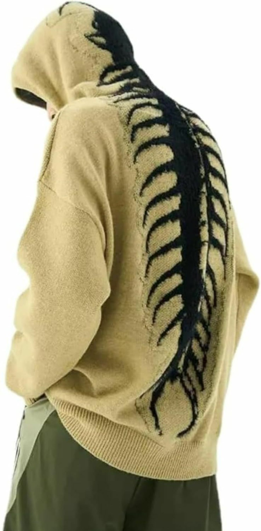 Sweaters | OCUH Y2K Vintage Centipede Bone Knitted Grunge Sweatershit Oversized Pullover Loose Sweater Streetwear Hoodies