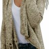 Sweaters | CEASIKERY Ceasikery Women'S Tassel Hem Sweater Long Cardigan Knitwer Pullover Poncho Coat