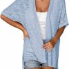 Sweaters | Zeagoo Zeagoo Womens Lightweight Cardigan 2024 Summer 3/4 Sleeve Cardigans Open Front Beach Coverup,S-Xxl