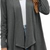 Sweaters | Naggoo Naggoo Women'S Draped Open Front Cardigans Casual Lightweight Long Sleeve Duster Cardigan