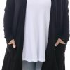 Sweaters | ZERDOCEAN Zerdocean Women'S Plus Size Long Sleeve Lightweight Soft Printed Drape Cardigan With Pockets