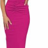 Sweaters | HUUSA Huusa Women'S Sexy Sleeveless Cut Out Slim Bodycon Dress Crewneck Crisscross Twist Ruched Slit Ribbed Knit Tank Midi Dress