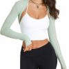 Sweaters | FindThy Findthy Women'S Casual Open Front Bolero Cooling Shawl Arm Sleeve Crop Top Shrug Covers