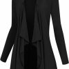 Sweaters | Lock and Love Lock And Love Women'S Drape Front Open Cardigan Long Sleeve Irregular Hem S-5Xl Plus Size