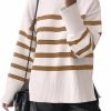 Sweaters | GLIGLITTR Women'S Striped Sweater Black White Striped Sweaters Long Sleeve Knit Pullover Tops Knitted Winter Slouchy Jumpers