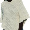 Sweaters | Aran Woollen Mills Irish Poncho Womens Aran Sweater Cape Made In Ireland Merino Wool Cardigan Traditional Knit