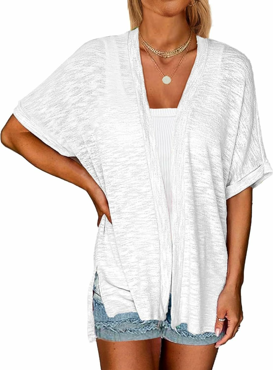 Sweaters | Yekaty Yekaty Lightweight Cardigans For Women Casual Summer Short Sleeve Cardigan Open Front Beach Coverups 2024