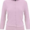 Sweaters | YEMAK Yemak Women'S Knit Cardigan Sweater 3/4 Sleeve Crewneck Basic Classic Casual Button Down Soft Lightweight Top (S-3Xl)