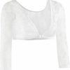 Sweaters | Sleevey Wonders Women'S Basic 3/4 Length Lace Sleeve