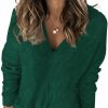 Sweaters | Dokotoo Dokotoo Womens Color Block Striped V Neck Cozy Knitted Pullover Sweaters Jumper Tops Loose Fit