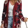 Sweaters | chouyatou Chouyatou Women'S Tribal Aztec Print Sweater Open Front Knitted Jacquard Cardigan Sweater