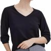 Sweaters | ASSUAL Women'S Short Sleeve Sweaters V Neck, Casual Basic Solid Color Pullover Sweater, Lightweight Soft Knit T-Shirt Tops