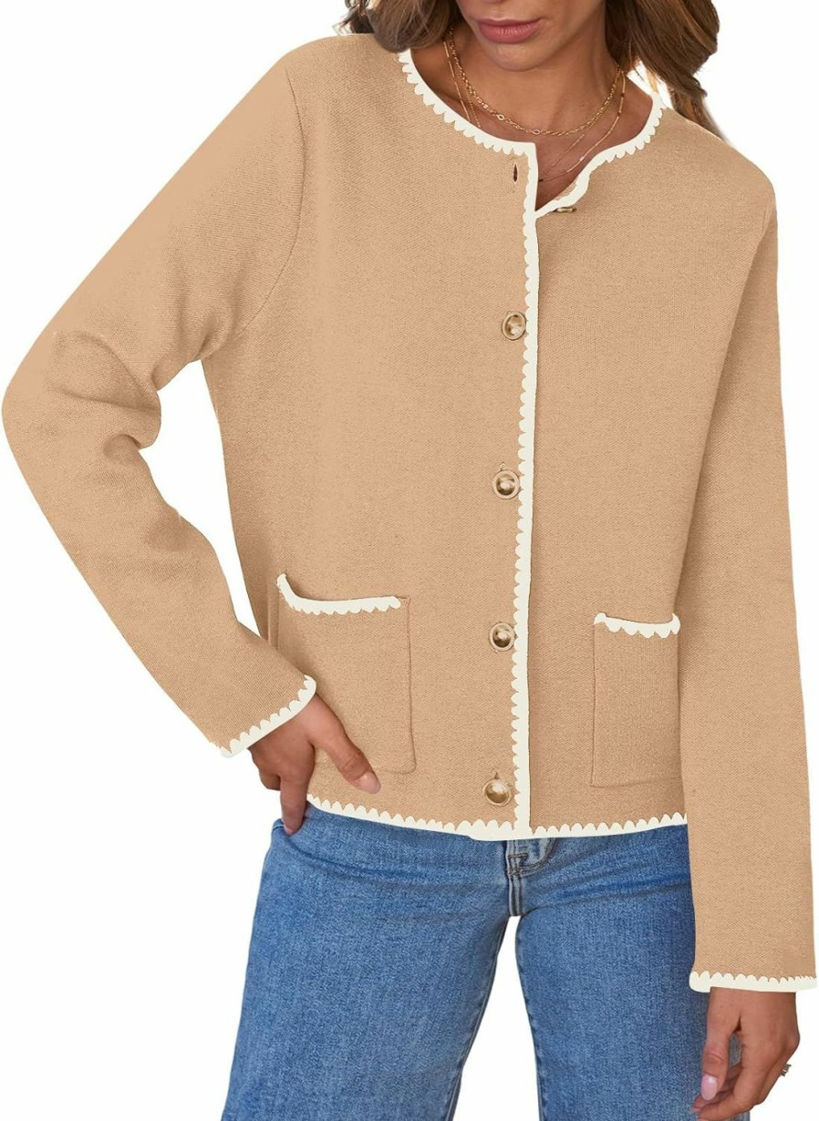 Sweaters | LILLUSORY Lillusory Womens Cardigan Lady Outerwear Open Front Button Down Chunky Coat Jacket Winter Sweater