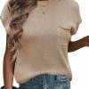 Sweaters | Zeagoo Zeagoo Womens Sleeveless Sweater Vest Loose Fit Cape Sleeve Knit Ribbed Tank Tops With Front Pocket S-Xxl