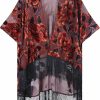 Sweaters | MJ SERECA Mj Sereca Women'S Burnout Velvet Kimono Cardigan Cover Up With Tassel