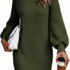 Sweaters | LILLUSORY Lillusory Women'S Mock Turtleneck Sweater Dress Trendy Pullover Puff Sleeve Fall Dress Knit Winter Outfits