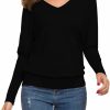 Sweaters | SANGTREE Sangtree Womens Long Sleeves V Neck Pullover Knitted Sweater