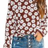 Sweaters | PRETTYGARDEN Prettygarden Women'S Knit Sweater Casual Crewneck Long Sleeve Floral Print Lightweight Pullover Sweatshirt