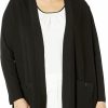 Sweaters | Anne Klein Anne Klein Women'S Plus Size Solid Two Pocket Malibu Cardigan