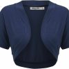 Sweaters | Lock and Love Lock And Love Women'S Versatile Open Front Lightweight Short Sleeve Bolero Shrug