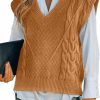 Sweaters | Dokotoo Dokotoo Sweater Vest Women Knitted V Neck Oversized Sweaters Sleeveless Knitwear Tank Tops