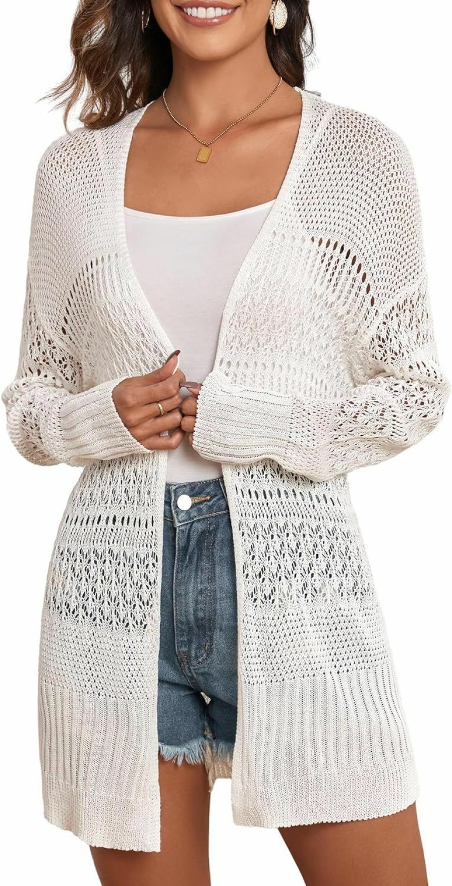 Sweaters | ZAFUL Zaful 2024 Cardigan Sweaters For Women Summer Cardigans Lightweight Crochet