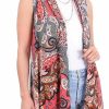 Sweaters | Popana Popana Womens Sleeveless Lightweight Summer Open Front Long Duster Cardigan Vest Plus Size Made In Usa